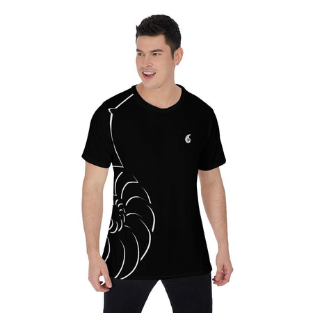 T-Shirt Hommes Grandes Tailles Noir Nautile 2 - Couleurs Lagon