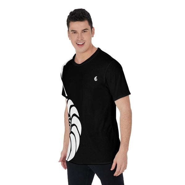 T-Shirt Hommes Grandes Tailles Noir Nautile - Couleurs Lagon