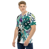 T-shirt pour Homme Couleurs Lagon FLORAL VERT LIBELLULE - Couleurs Lagon