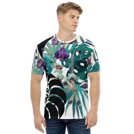T-shirt pour Homme Couleurs Lagon FLORAL VERT LIBELLULE - Couleurs Lagon