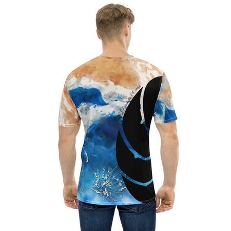 T-shirt pour Homme Couleurs Lagon MARBRE MARINE TIE-DYE - Couleurs Lagon