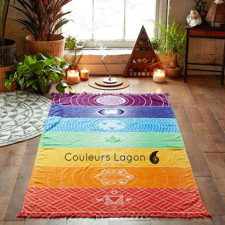 Tapis 7 Chakras - Couleurs Lagon