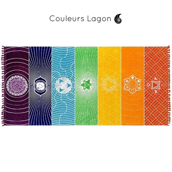 Tapis 7 Chakras - Couleurs Lagon