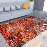 Tapis de sol épais rectangulaire pliable GORGONES ROUGE - Couleurs Lagon