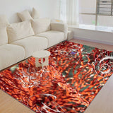 Tapis de sol épais rectangulaire pliable GORGONES ROUGE - Couleurs Lagon