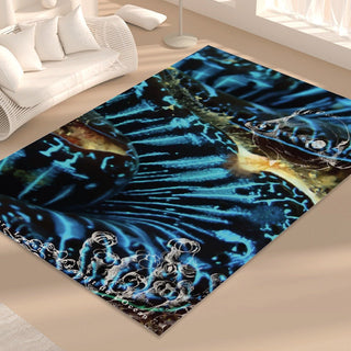 Tapis de sol rectangulaire pliable BENITIER BLEU - Couleurs Lagon