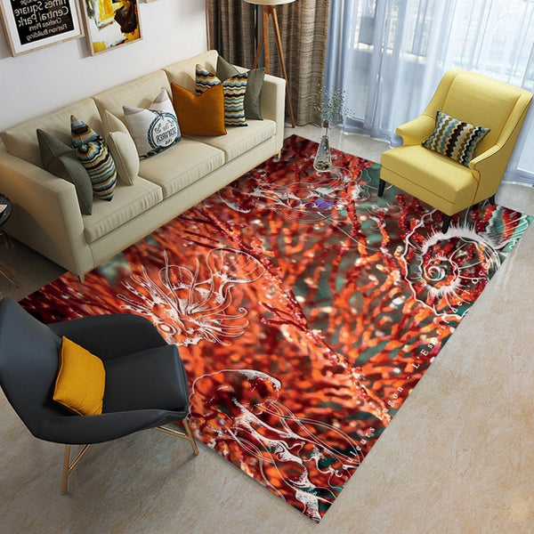 Tapis de sol rectangulaire pliable GORGONES ROUGE - Couleurs Lagon
