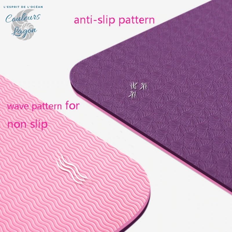 Tapis de YOGA Bicolore Haute Qualité - Couleurs Lagon