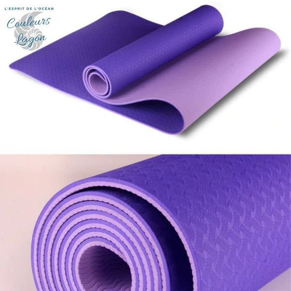 Tapis de YOGA Bicolore Haute Qualité - Couleurs Lagon