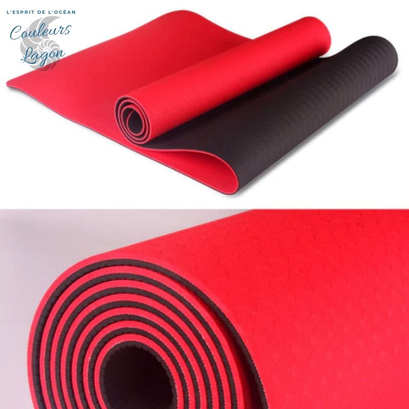 Tapis de YOGA Bicolore Haute Qualité - Couleurs Lagon