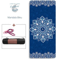 Tapis de YOGA PRO 80x183cm EPAIS LARGE & RESPIRANT - Couleurs Lagon