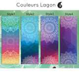 Tapis Serviette de Yoga 2 en 1 - Couleurs Lagon