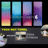 Tapis Serviette de Yoga 2 en 1 - Couleurs Lagon