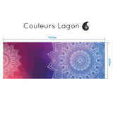 Tapis Serviette de Yoga 2 en 1 - Couleurs Lagon