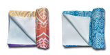 Tapis Serviette de Yoga 2 en 1 - Couleurs Lagon