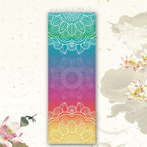 Tapis Serviette de Yoga 2 en 1 - Couleurs Lagon
