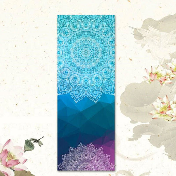 Tapis Serviette de Yoga 2 en 1 - Couleurs Lagon