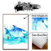Toile impression d'art Aquarelle Animaux Marins pour Chambre d'Enfants - Couleurs Lagon