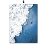 Toile impression d'art Dauphin Baleine bleu Corail - Couleurs Lagon