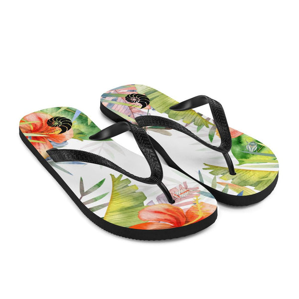 Tongs Couleurs Lagon FLORAL 1 - Couleurs Lagon