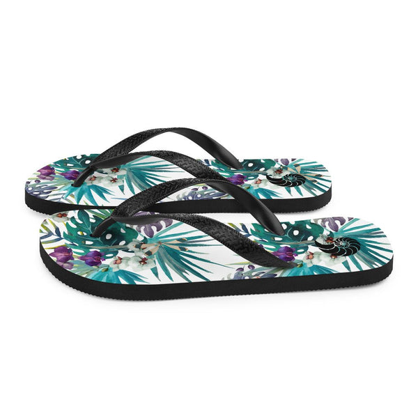 Tongs Couleurs Lagon FLORAL 2 - Couleurs Lagon