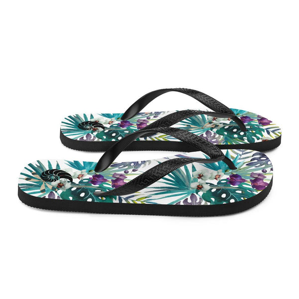 Tongs Couleurs Lagon FLORAL 2 - Couleurs Lagon