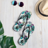 Tongs Couleurs Lagon FLORAL 2 - Couleurs Lagon