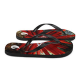 Tongs Couleurs Lagon OURSIN CRAYON ROUGE - Couleurs Lagon