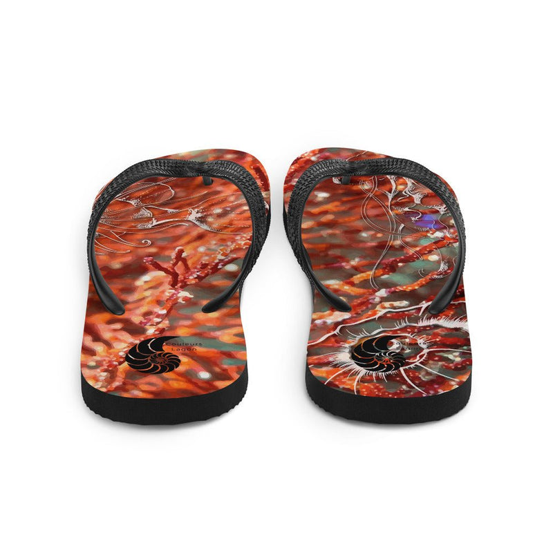 Tongs Couleurs Lagon RED CORAL 2 - Couleurs Lagon