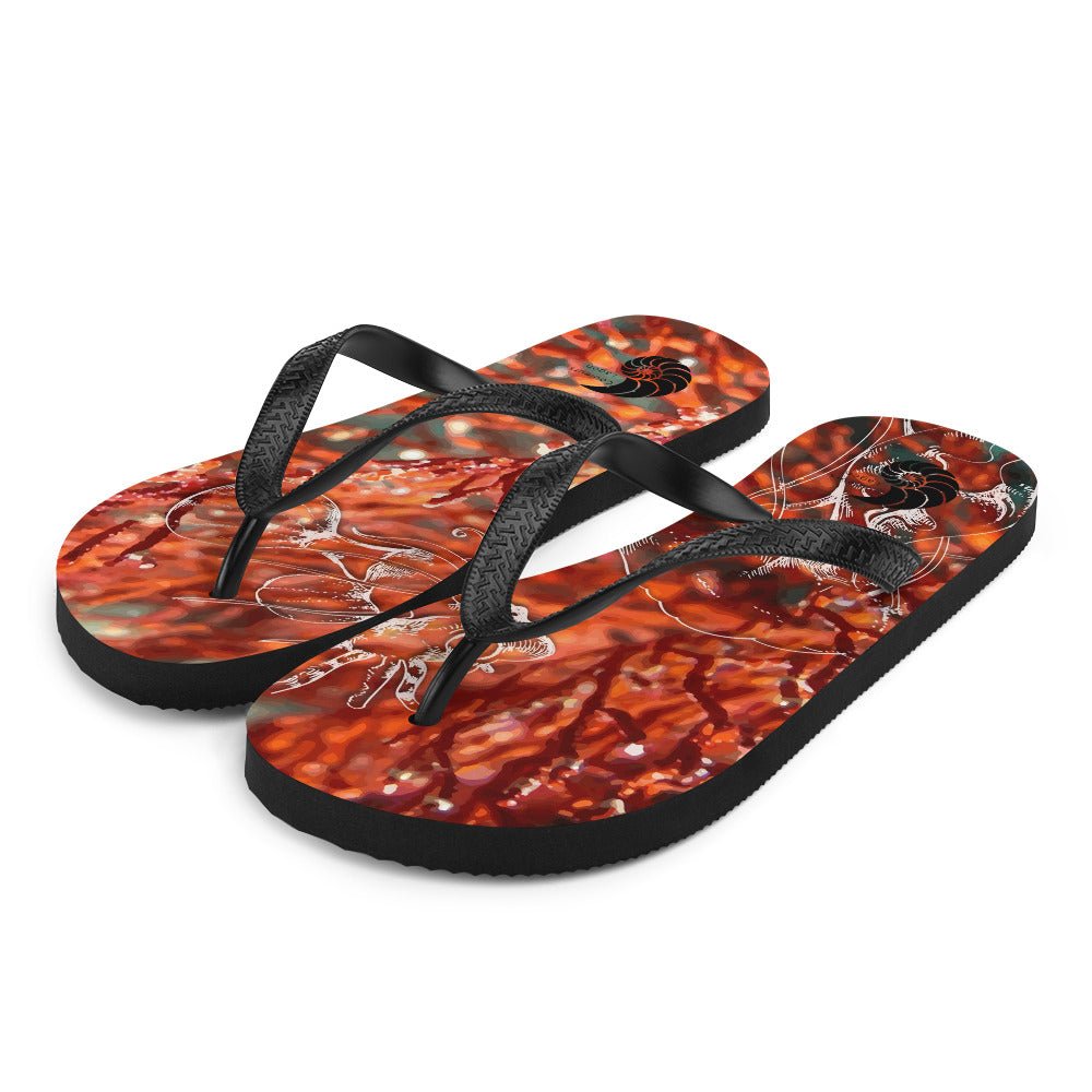 Tongs Couleurs Lagon RED CORAL - Couleurs Lagon