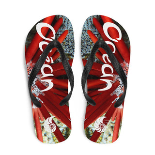 Tongs Couleurs Lagon URCHIN RED PENCIL OCEAN - Couleurs Lagon