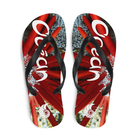 Tongs Couleurs Lagon URCHIN RED PENCIL OCEAN - Couleurs Lagon