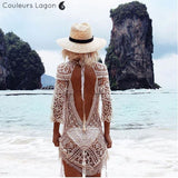 Tunique en dentelle robe de plage - Couleurs Lagon