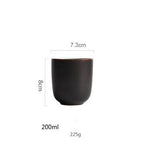 Vaisselle en porcelaine céramique Glaçage Craquelé BLEU LAGON - Couleurs Lagon - tasse 200ml