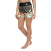 Yoga Shorts PM2.1 SABLE & COQUILLAGES ceinture noire - Couleurs Lagon